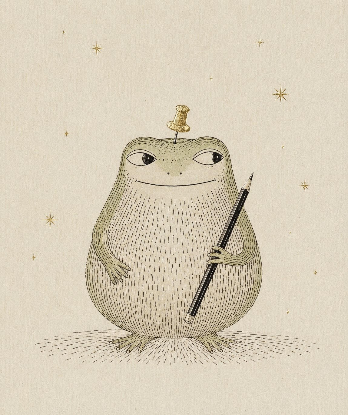 The pinkitch frog character